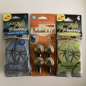 California Scents/Bahama & Co. Car Fresheners Bundle 3 packs=12 total NEW